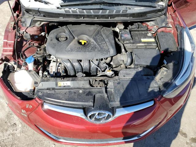 5NPDH4AE7GH788204 - 2016 HYUNDAI ELANTRA SE BURGUNDY photo 11