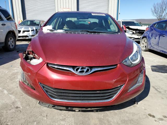 5NPDH4AE7GH788204 - 2016 HYUNDAI ELANTRA SE BURGUNDY photo 5