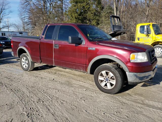 1FTPX145X5NB01465 - 2005 FORD F150 MAROON photo 4