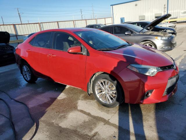 5YFBURHE6EP013611 - 2014 TOYOTA COROLLA L RED photo 4