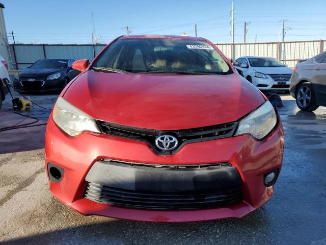 5YFBURHE6EP013611 - 2014 TOYOTA COROLLA L RED photo 5