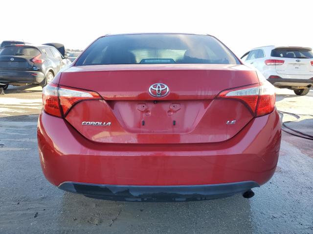 5YFBURHE6EP013611 - 2014 TOYOTA COROLLA L RED photo 6