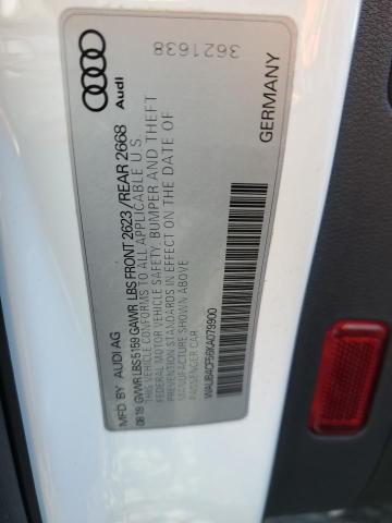 WAUB4CF56KA079900 - 2019 AUDI S5 PREMIUM PLUS 白色 照片 12