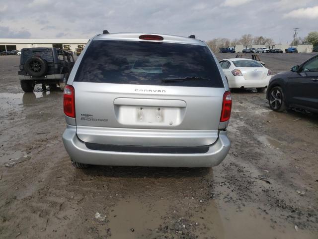 1D4GP45R35B421654 - 2005 DODGE CARAVAN SXT SILVER photo 6