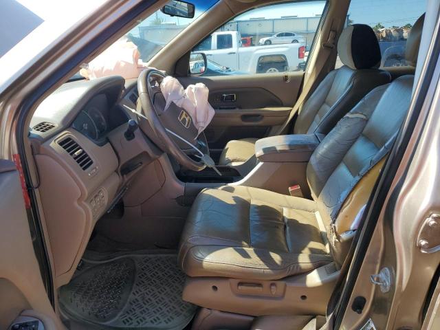 5FNYF28777B011460 - 2007 HONDA PILOT EXL TAN photo 7