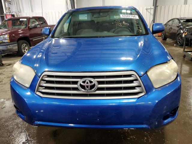 JTEES41A182071136 - 2008 TOYOTA HIGHLANDER BLUE photo 5