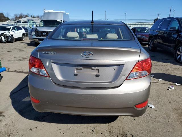 KMHCU4AE0CU084557 - 2012 HYUNDAI ACCENT GLS GOLD photo 6