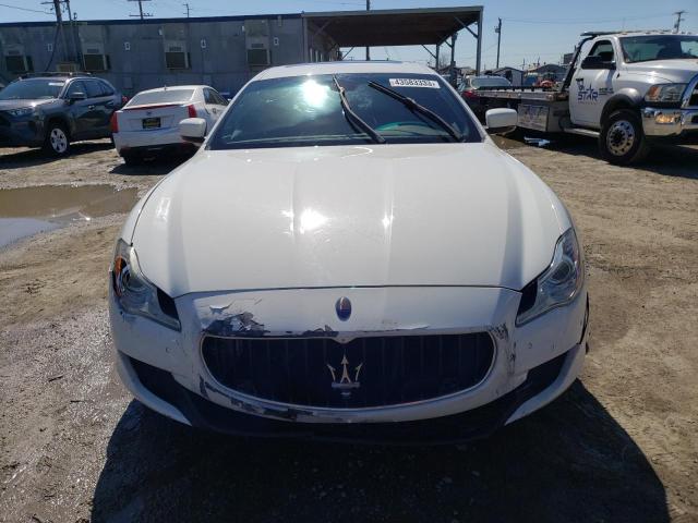 ZAM56RRA1E1098229 - 2014 MASERATI QUATTROPOR S WHITE photo 5