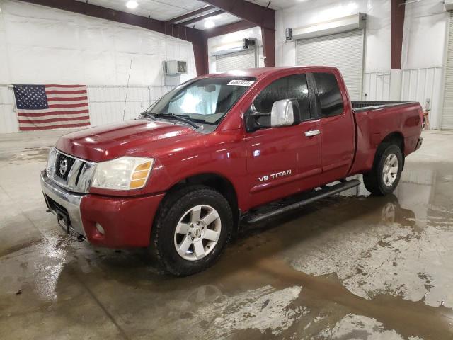 1N6AA06B57N245185 - 2007 NISSAN TITAN XE RED photo 1