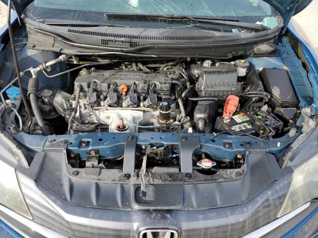 2HGFG3B51EH502326 - 2014 HONDA CIVIC LX BLUE photo 11