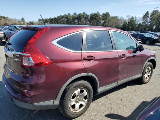 2HKRM4H5XGH717652 - 2016 HONDA CR-V EX RED photo 3