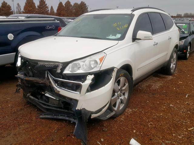 1GNKVLEDXBJ102918 - 2011 CHEVROLET TRAVERSE LTZ WHITE photo 2