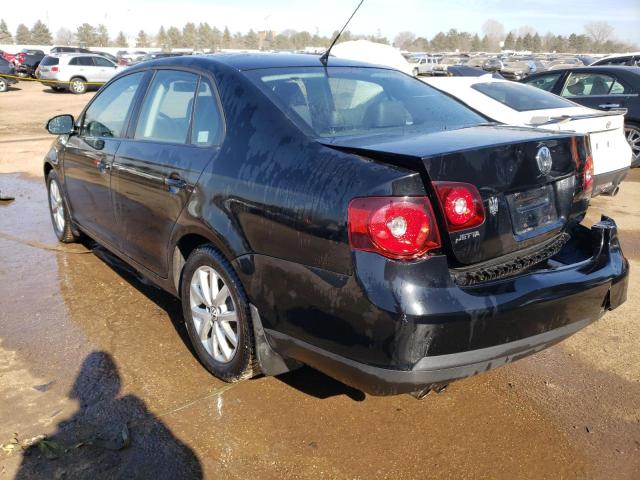 3VWRX7AJ7AM166112 - 2010 VOLKSWAGEN JETTA SE BLACK photo 2