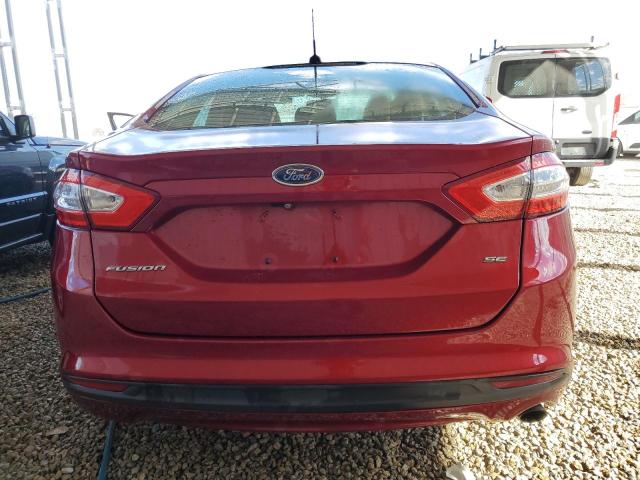 3FA6P0HD8ER315820 - 2014 FORD FUSION SE RED photo 6