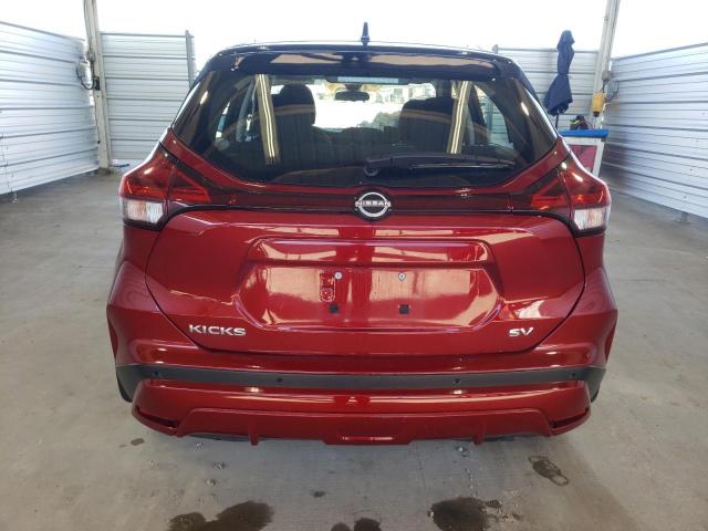 3N1CP5CV2PL500609 - 2023 NISSAN KICKS SV BURGUNDY photo 6