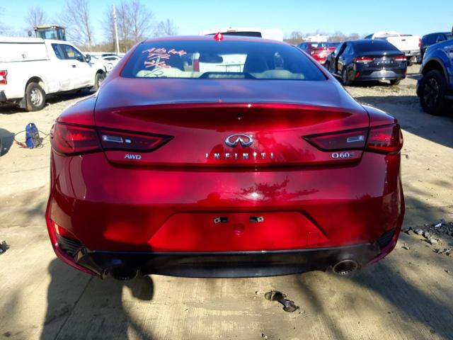 JN1FV7EL5JM631010 - 2018 INFINITI Q60 RED SPORT 400 RED photo 6