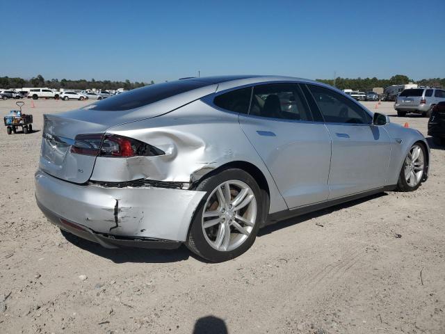 5YJSA1AG3DFP13103 - 2013 TESLA MODEL S GRAY photo 3