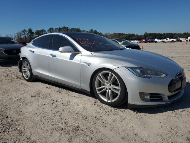 5YJSA1AG3DFP13103 - 2013 TESLA MODEL S GRAY photo 4