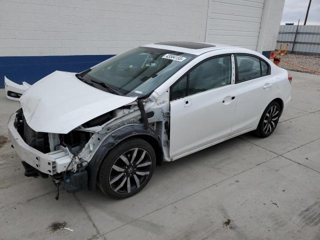 19XFB2F97FE262622 - 2015 HONDA CIVIC EXL WHITE photo 1