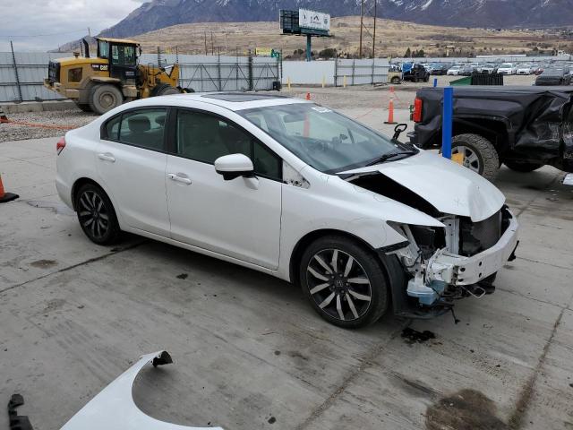 19XFB2F97FE262622 - 2015 HONDA CIVIC EXL WHITE photo 4