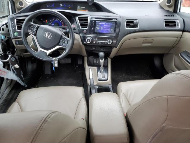 19XFB2F97FE262622 - 2015 HONDA CIVIC EXL WHITE photo 8