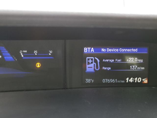 19XFB2F97FE262622 - 2015 HONDA CIVIC EXL WHITE photo 9