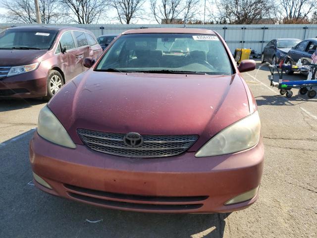 4T1BE32KX3U120441 - 2003 TOYOTA CAMRY LE MAROON photo 5