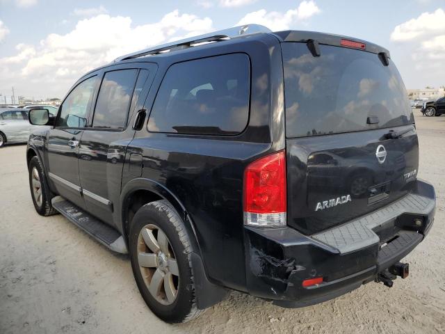 5N1BA0ND5AN619288 - 2010 NISSAN ARMADA SE BLACK photo 2