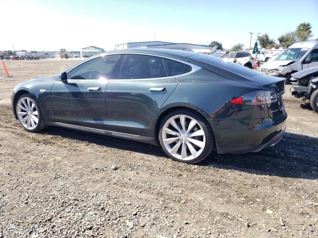 5YJSA1H15EFP65058 - 2014 TESLA MODEL S GREEN photo 2