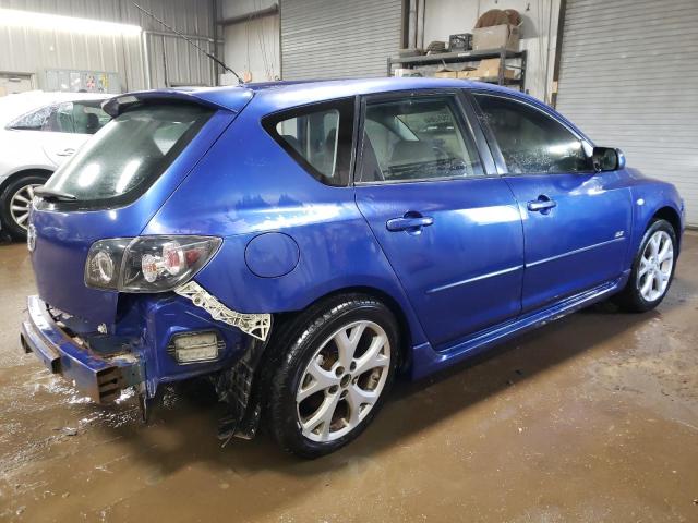 JM1BK343281879547 - 2008 MAZDA 3 HATCHBACK BLUE photo 3