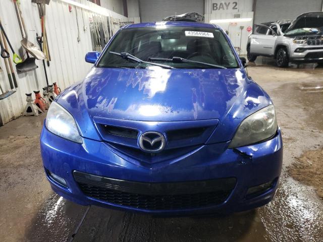 JM1BK343281879547 - 2008 MAZDA 3 HATCHBACK BLUE photo 5