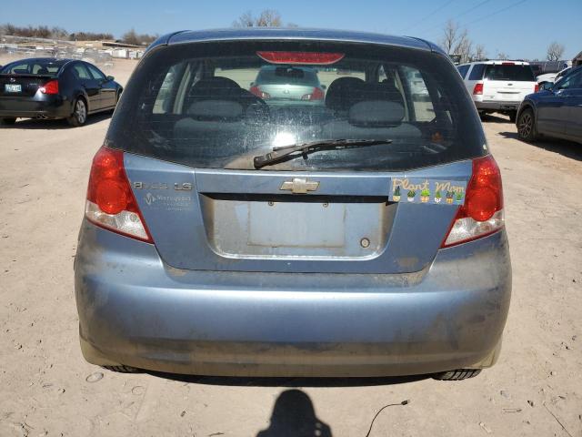KL1TD66696B547854 - 2006 CHEVROLET AVEO BASE BLUE photo 6
