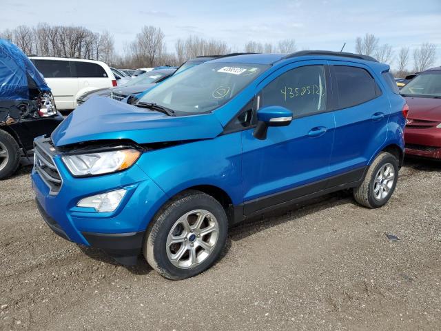 MAJ6S3GL1KC289192 - 2019 FORD ECOSPORT SE BLUE photo 1