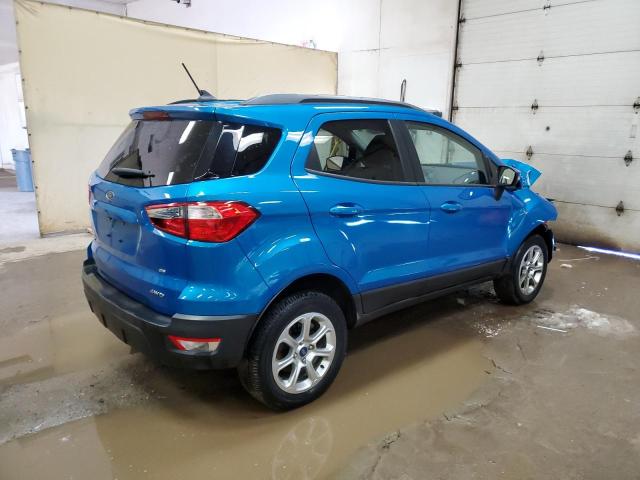 MAJ6S3GL1KC289192 - 2019 FORD ECOSPORT SE BLUE photo 3