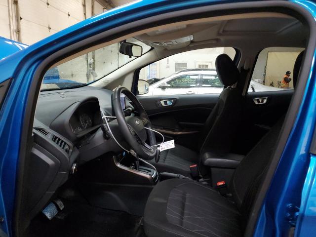 MAJ6S3GL1KC289192 - 2019 FORD ECOSPORT SE BLUE photo 7