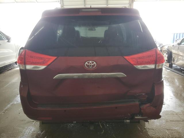 5TDYK3DC4CS206877 - 2012 TOYOTA SIENNA XLE MAROON photo 6