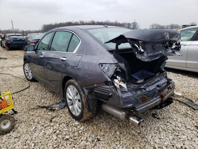 1HGCR3F85FA023604 - 2015 HONDA ACCORD EXL GRAY photo 2