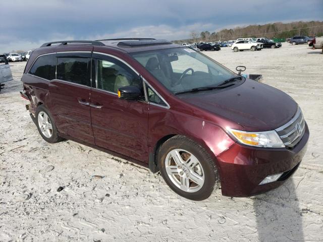 5FNRL5H91DB066031 - 2013 HONDA ODYSSEY TOURING MAROON photo 4