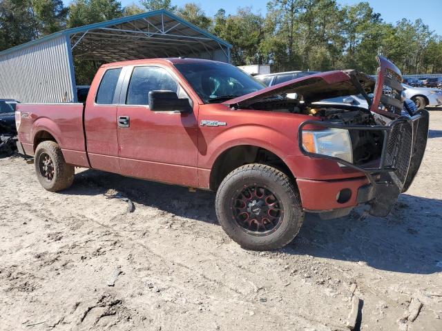 1FTFX1CF0EKD89441 - 2014 FORD F150 SUPER CAB RED photo 4