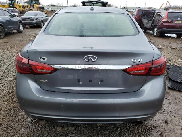 JN1EV7AR7KM552557 - 2019 INFINITI Q50 LUXE GRAY photo 6