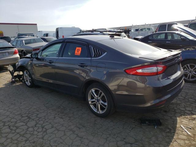 3FA6P0LU3GR305223 - 2016 FORD FUSION SE HYBRID GRAY photo 2