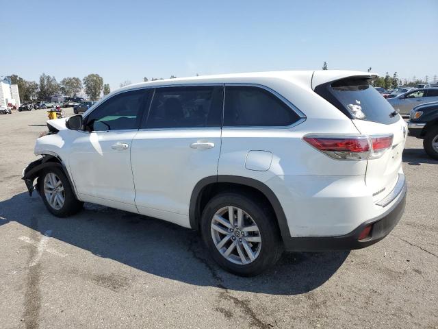 5TDZARFH7GS022641 - 2016 TOYOTA HIGHLANDER LE WHITE photo 2