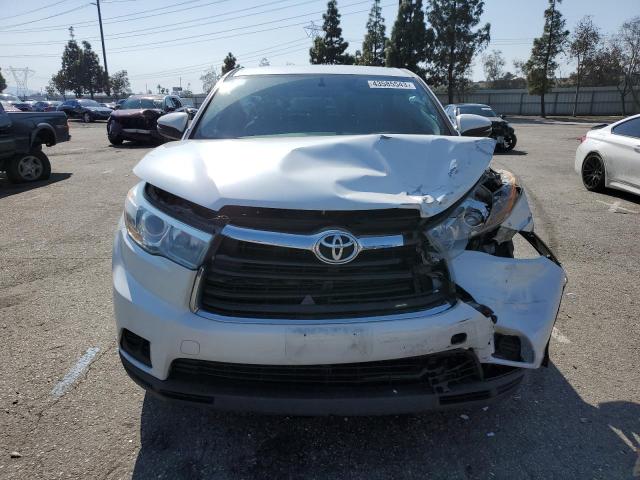 5TDZARFH7GS022641 - 2016 TOYOTA HIGHLANDER LE WHITE photo 5