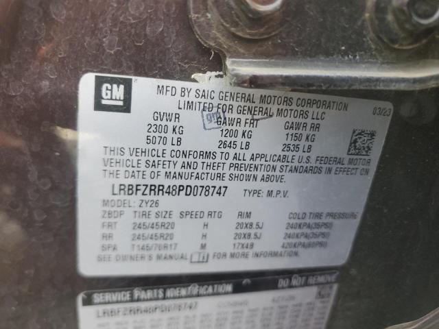 LRBFZRR48PD078747 - 2023 BUICK ENVISION AVENIR PURPLE photo 13