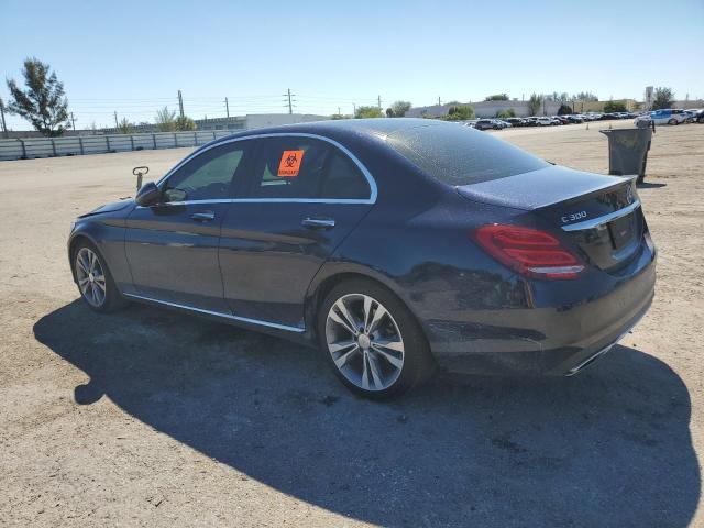 55SWF4JBXGU161689 - 2016 MERCEDES-BENZ C 300 BLACK photo 2