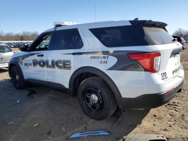 1FM5K8AB6NGB29742 - 2022 FORD EXPLORER POLICE INTERCEPTOR WHITE photo 2