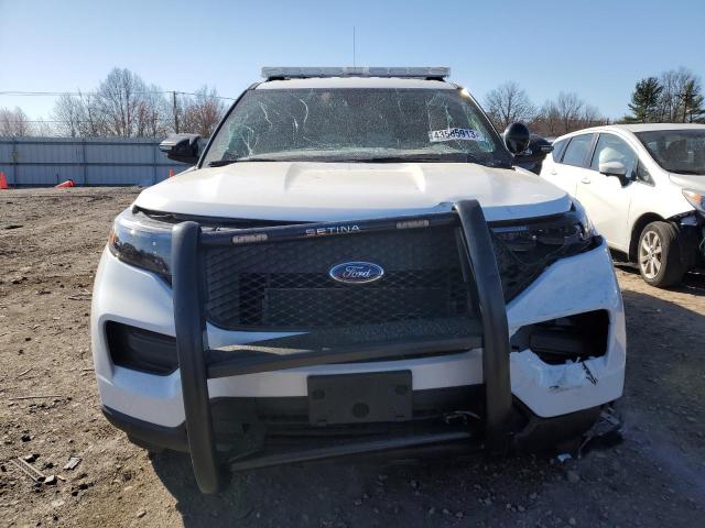 1FM5K8AB6NGB29742 - 2022 FORD EXPLORER POLICE INTERCEPTOR WHITE photo 5