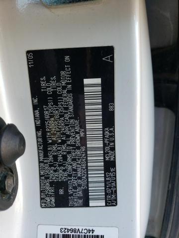 5TDZA22C46S424746 - 2006 TOYOTA SIENNA XLE WHITE photo 13