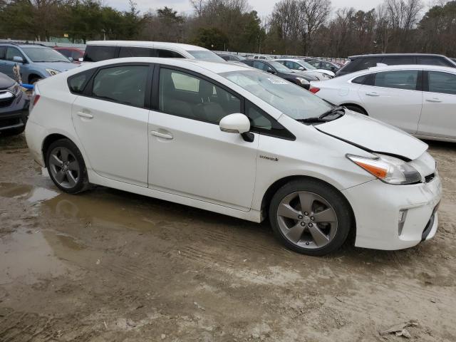 JTDKN3DU3F0427481 - 2015 TOYOTA PRIUS WHITE photo 4