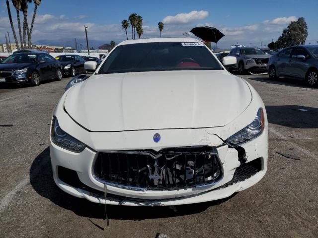 ZAM57RTA8E1094751 - 2014 MASERATI GHIBLI S WHITE photo 5